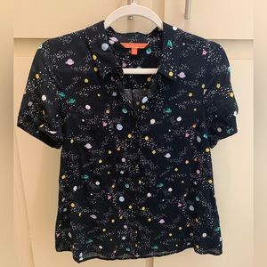 Inspired Idealist Planets Button Up Shirt